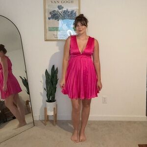 Vibrant Pink Sleeveless Dress, Jessica Simpson Size M women’s